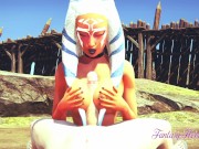 Star Wars Hentai - Ahsoka Boojob While Sucking And Gets Cum In Her Mouth 16/16