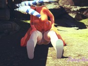 Star Wars Hentai - Ahsoka rides on a big cock until he cum inside her 7/16