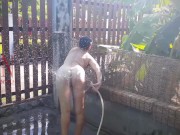 GARDEN SHOWER AND WATER MASSAGE IN RURAL GARDEN 6/16