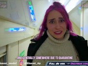 My Neighbor Masturbates on the Train! Russian Student Fucks Public With Stranger - Kiss Cat 1/16