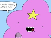 Princess Bubblegum Fucks Lumpy Space Princess's Hidden Cock - Adventure Time Porn 4/16