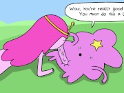 Princess Bubblegum Fucks Lumpy Space Princess's Hidden Cock - Adventure Time Porn 6/16