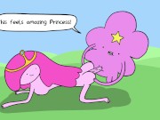 Princess Bubblegum Fucks Lumpy Space Princess's Hidden Cock - Adventure Time Porn 9/16