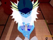 Pokemon Hentai - Vaporeon Handjob and blowjob 5/16