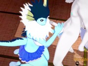 Pokemon Hentai - Vaporeon Handjob and blowjob 7/16