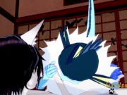 Pokemon Hentai - Vaporeon Handjob and blowjob 9/16