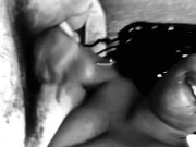 Ebony give sloppy top, post vid, until huge cumshot 12/16