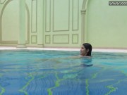 Nude swimming pool erotics by Lady Dee Czech teenie 13/16