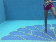 Nude swimming pool erotics by Lady Dee Czech teenie 9/16