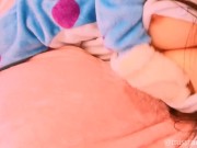 Japan amateur teen Lesbian humping pillow before school. Big tits pillow orgasm doll body Pink 14/16