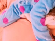 Japan amateur teen Lesbian humping pillow before school. Big tits pillow orgasm doll body Pink 16/16