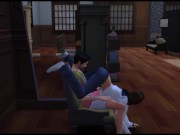 A small collection of Simsons sex in clothes. Fetish lesbians | Porno game 13/16