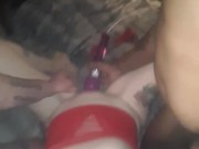 Naughty wife and her 2 cocks 3/16