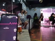 Martinasmith1 squirt hard over the waiter at the Bar 12/16