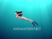 Swimming pool submerged babe masturbates 1/16