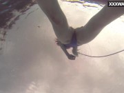 Swimming pool submerged babe masturbates 10/16