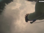 Swimming pool submerged babe masturbates 6/16