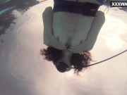 Swimming pool submerged babe masturbates 9/16