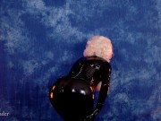 Amazing hot curvy MILF Latex and Naked Teasing 4k romantic Video 13/16