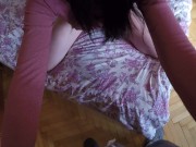 POV: the sailor came to throw a couple of sticks in the anal and vagina of his stepsister Kisha 1/16