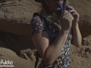 Fucking with a View, Amateur Slut Hiking and Creampied in Public - Amateur Couple BlondeAdobo 4k 2/16