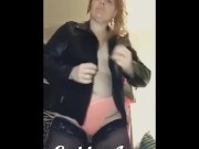 Dancing for the camera in a pink thong 1/16