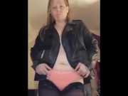 Dancing for the camera in a pink thong 8/16