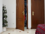 Try On - Flashing My Pussy In Sexy Tight Red Dress 1/16