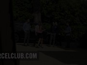 2 men for the hot French brunette Cléa Gaultier 1/16