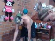 me follo el culo en la web cam 3/16