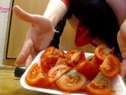 Filthy boots tomatoes and cream squashing 3/16