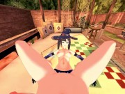 Female POV - Mona fucks with a strapon, Genshin Impact Hentai. 9/16