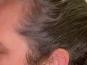 Blowjob with big cumshot on face at end  2/16