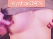 リモート仕事中にこっそり乳首オナニー 13/16