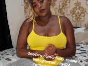Horny kenyan housewife caught masturbating and gets her holes destroyed  pt 1 2/16