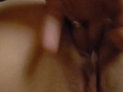 Sexy Wife squirts then moves to bed to ride daddys dick 2/16