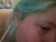 Doggy style face POV sexy cow bikini mouth cumshot 12/16