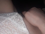White thong wet and sticky  13/16