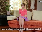First time virgin casting of Natasha Benie on camera 3/16