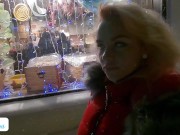 guy met a girl on the street, fed her in a restaurant and fucked her in the toilet 1/16