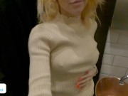 guy met a girl on the street, fed her in a restaurant and fucked her in the toilet 15/16