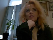 guy met a girl on the street, fed her in a restaurant and fucked her in the toilet 9/16