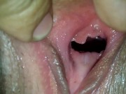 inside her pussy, very close, close-up fetish,