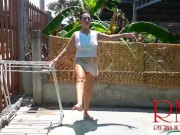 Ballerina workout without panties. All ballerinas love when men look at their cunts. 6/16