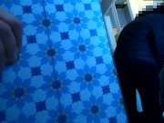 Risky FLASH PAYS OFF! Real STRANGER, scared at first, gives HELPING HANDJOB in big store. 12/16