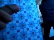 Risky FLASH PAYS OFF! Real STRANGER, scared at first, gives HELPING HANDJOB in big store. 13/16