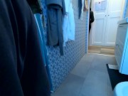 Risky FLASH PAYS OFF! Real STRANGER, scared at first, gives HELPING HANDJOB in big store. 4/16