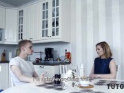 TUTOR4K. Student blames history teacher for mistakes and fucks her hard 3/16