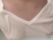 『お風呂でチクニー』濡れたシャツから透ける勃起乳首でオナニー気持ちぃぃ 1/16