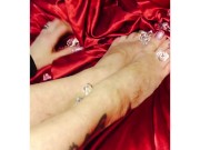 BambiAmbitas sexy feet deserve red satin passion and diamonds  14/16